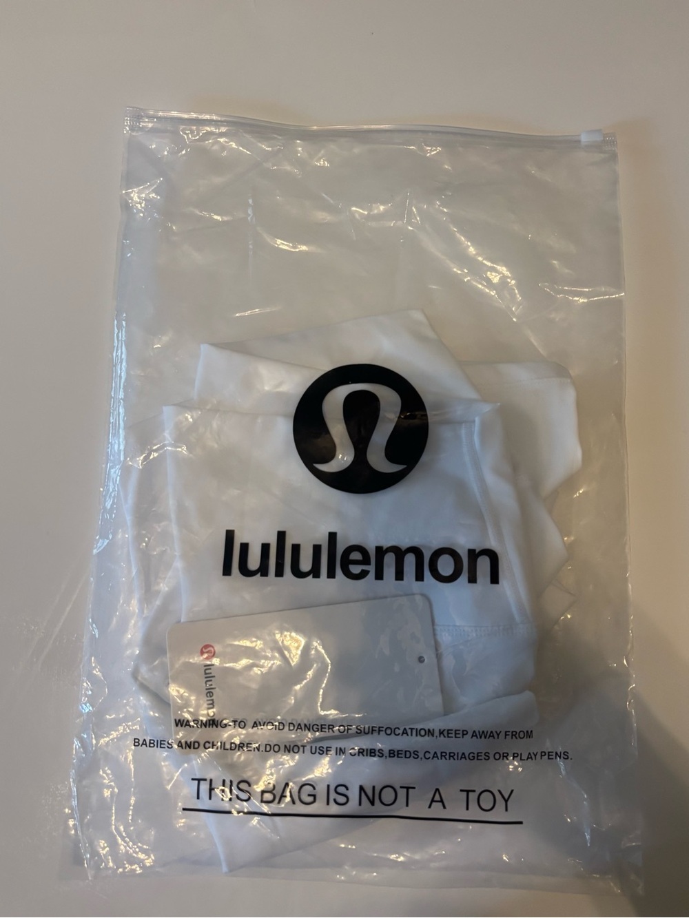 lululemon athletica High-Waist White Women's Bike Shorts - Picture 3 of 3